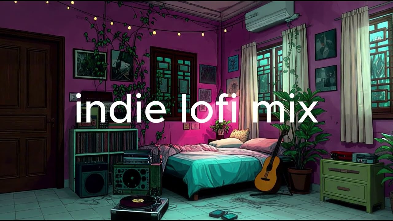 Mellow Indie Lo-Fi 🎧 Cozy Vintage Bedroom Vibes | 1 Hour Background Mix