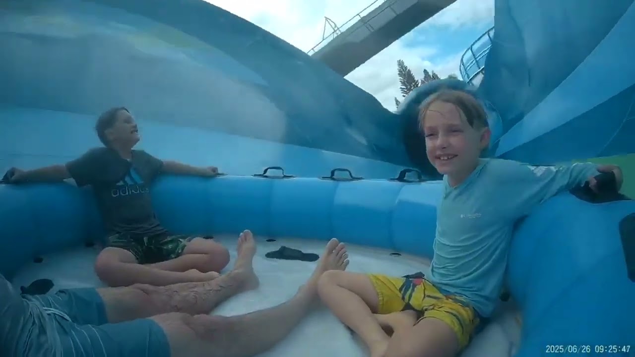Riding two rides from Aquatica in Orlando FL