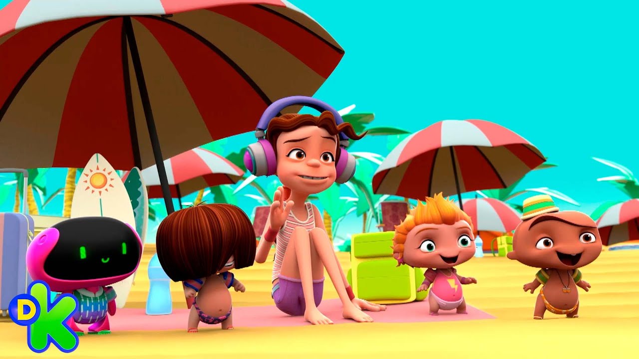 Dolores e os pequeninos v&atilde;o &agrave; praia | Mini Beat Power Rockers | Discovery Kids  Brasil