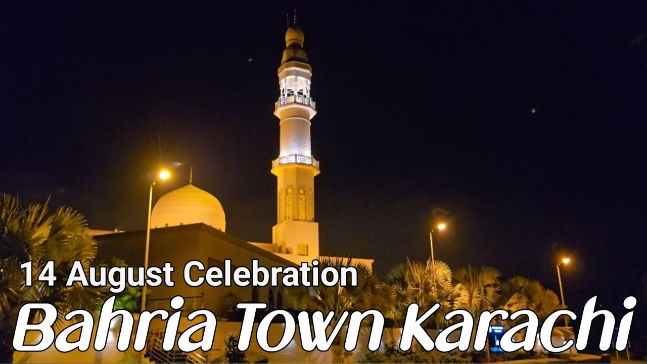14 August Celebration Lighting BAHRIA TOWN KARACHI