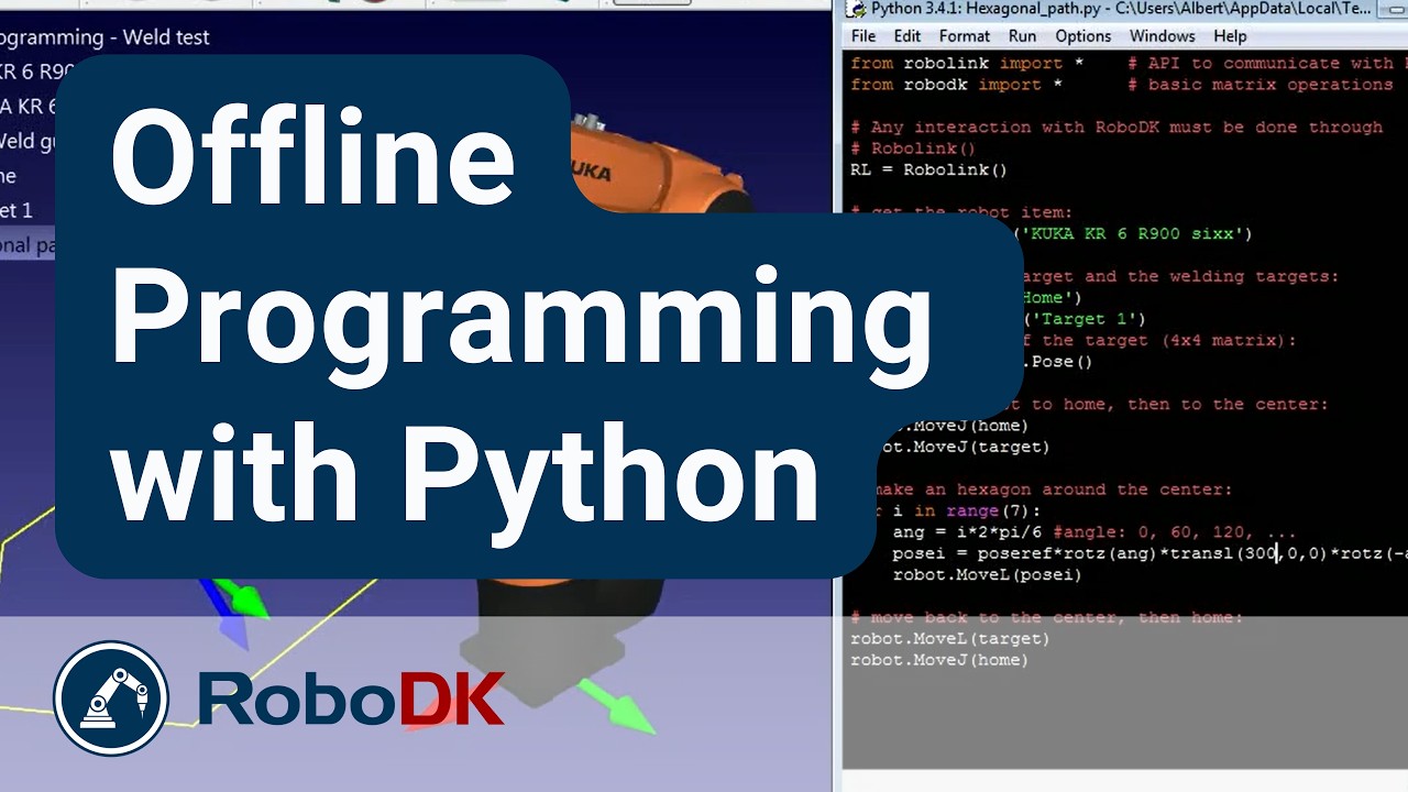 Оффлайн-программирование на Python &mdash; RoboDK