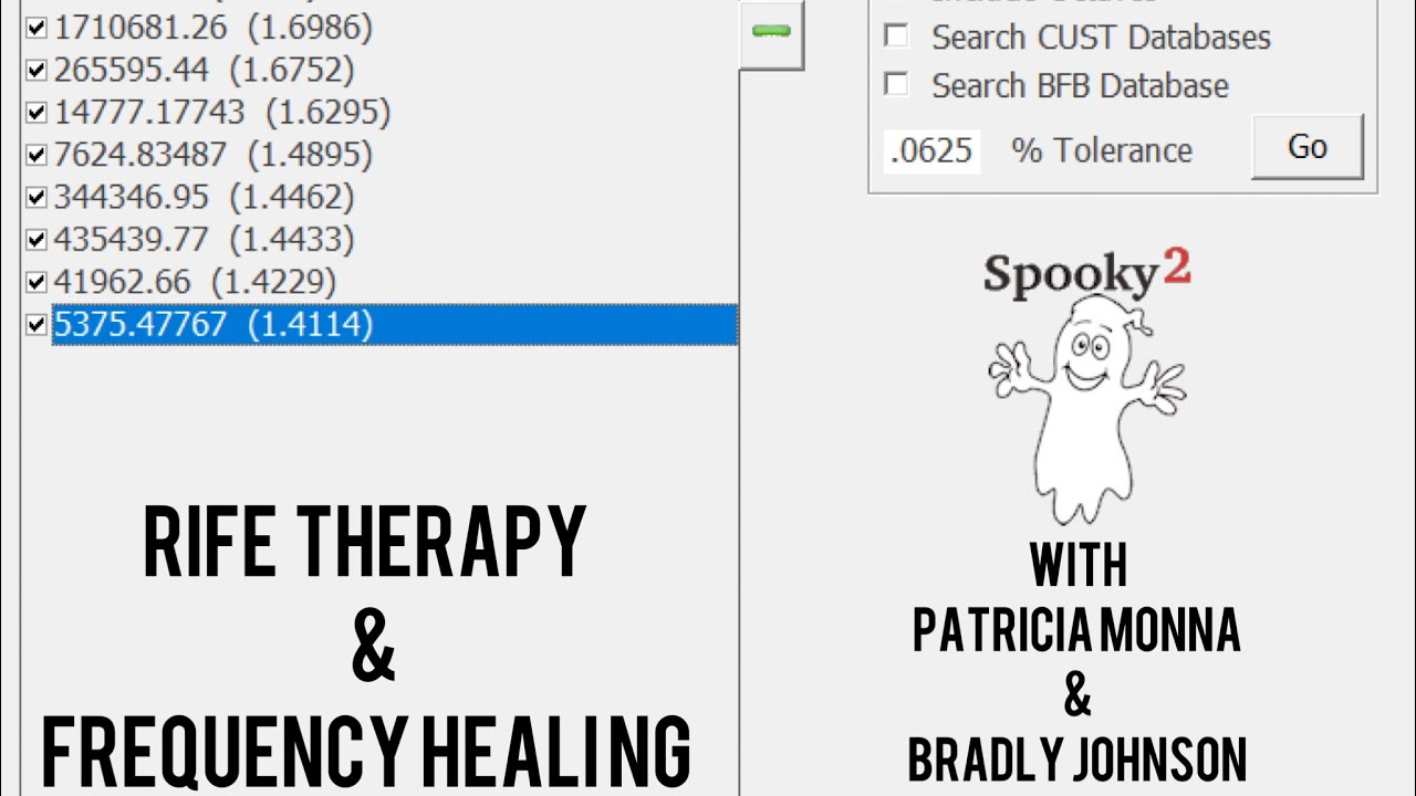 RIFE THERAPY & FREQUENCY HEALING WITH SPOOKY2