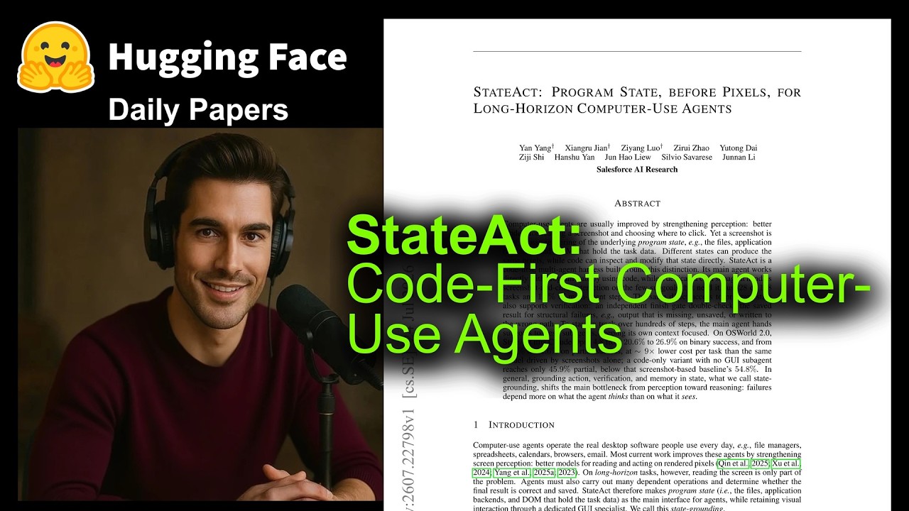 StateAct: Code-First Computer-Use Agents