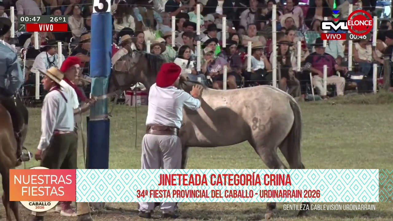 3era Noche Fiesta Provincial del Caballo Urdinarrain 2026 - Jineteada Categoria Crina