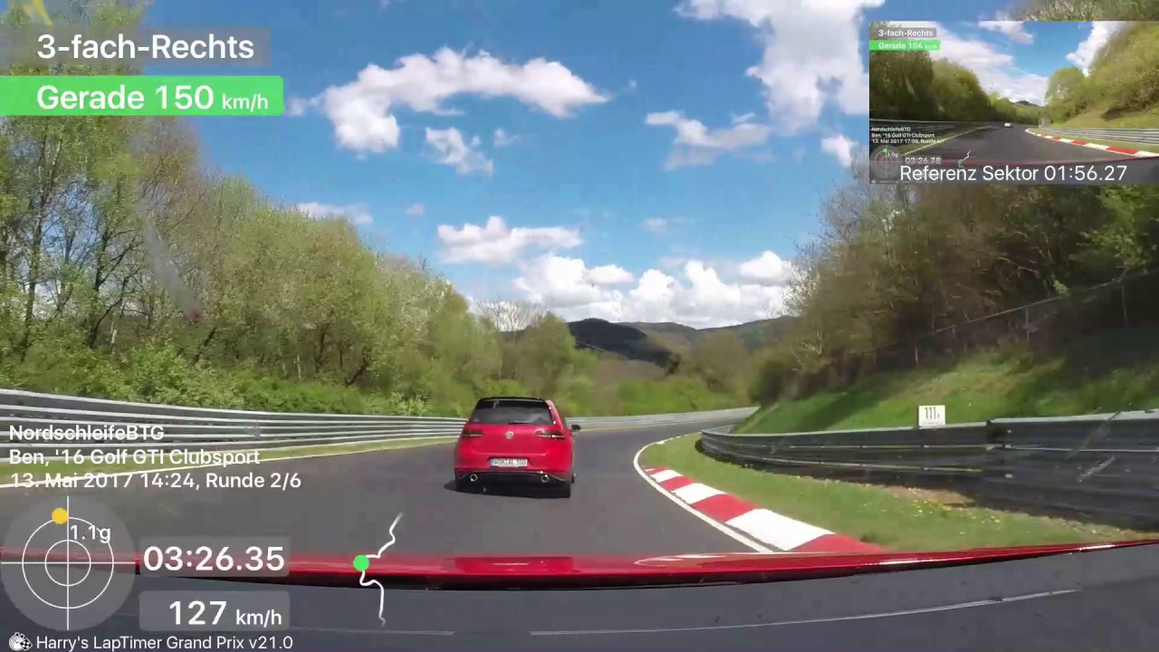 13.05.2017 Golf GTI Clubsport vs Golf GTI Clubsport Nordschleife BTG Touristenfahrten mit HLT