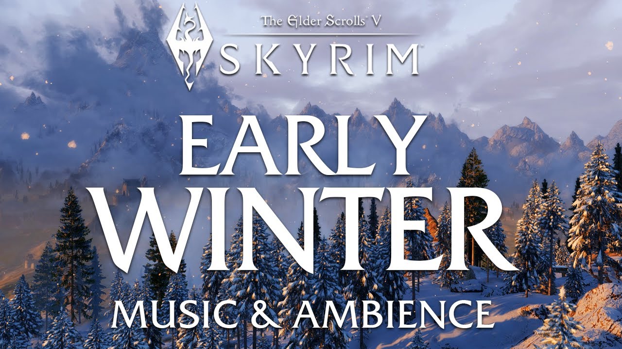Early Skyrim Winter | Relaxing Atmospheric Music and Ambience