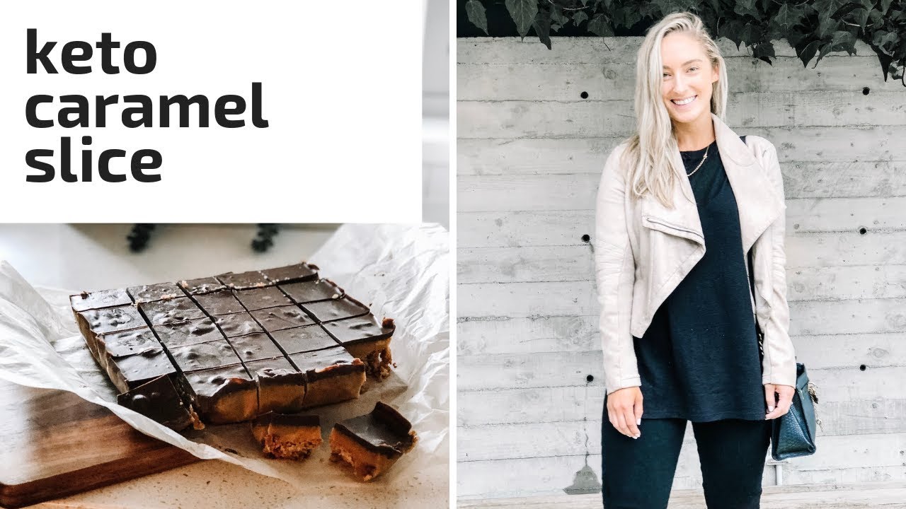 KETO CARAMEL SLICE | My favourite keto dessert!
