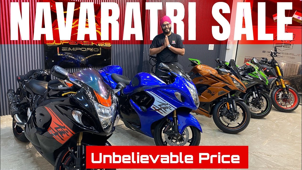 Suzuki Hayabusa VS Kawasaki Zx10R VS Ducati | Navratri SuperSale | Superbikes Emporio Jasneet Singh