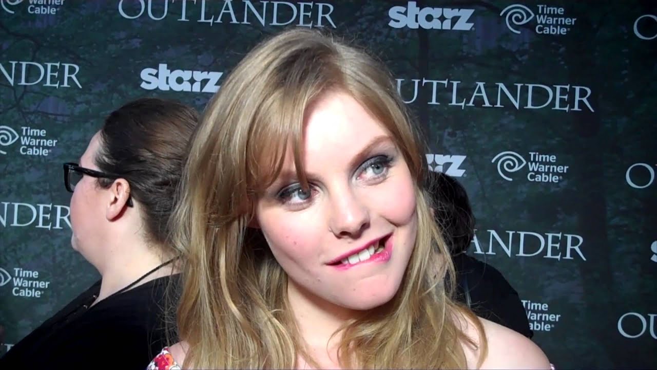 Outlander TV News&rsquo; Tartan Carpet Interview with Nell Hudson