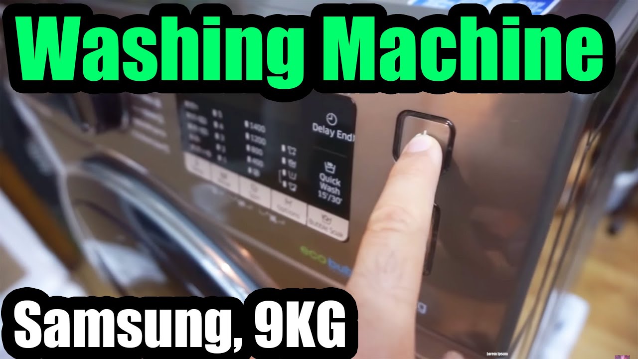 Samsung Washing Machine (AddWash, Eco Bubble, 9KG, WW90K5410UX)
