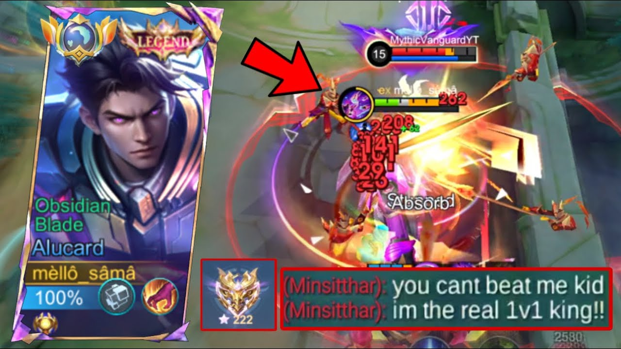 ALUCARD VS PRO HIGH RANKED MINSITTHAR 😱| SOLO RANK GAME!🔥| INTENSE MATCH | (watch till end) MLBB