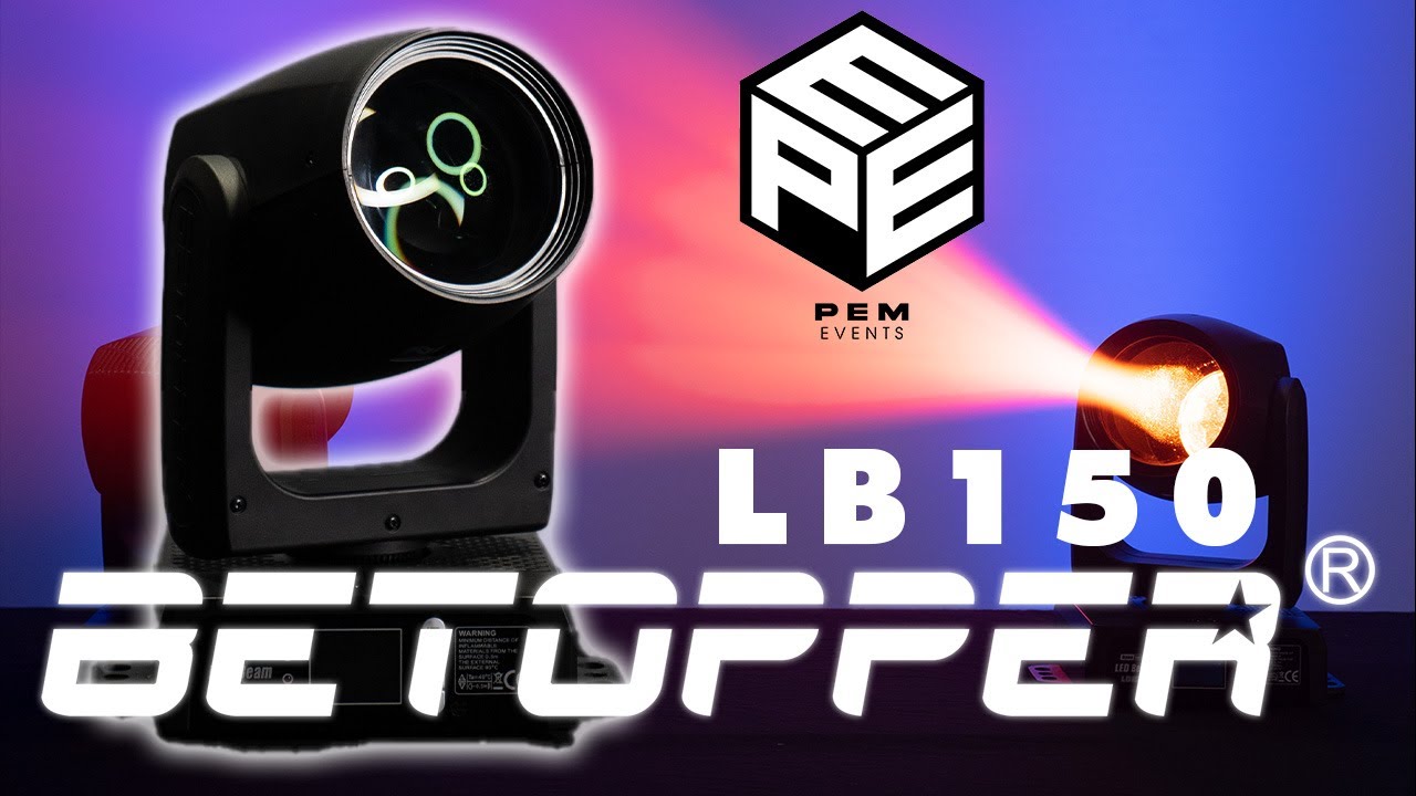 Betopper LB150 : Test et Démo de la Lyre Beam 100W Ultime !