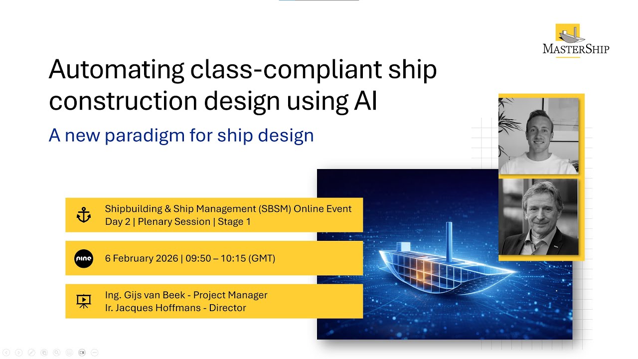 Automating class-compliant ship construction design using AI - Webinar SBSM event February 2026