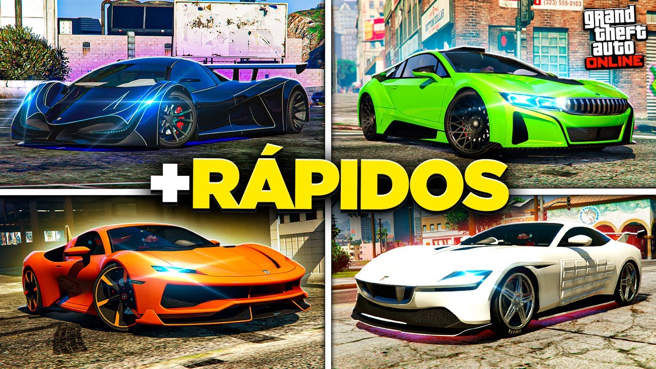 10 CARROS MAIS RÁPIDOS do GTA ONLINE