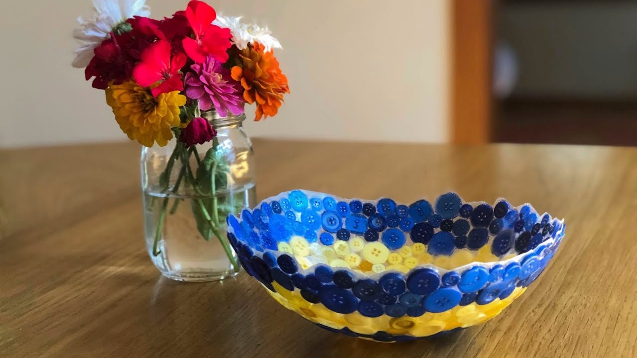 Balloon Button Bowl Craft for Kids: Camp Little Victors