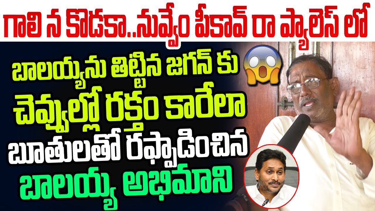 నా కొడకా నువ్వేం పీకావ్ రా..బాలయ్యను తిట్టిన జగన్ పై బూతులతో రఫ్ఫాడించిన బాలయ్య అభిమాని I YS Jagan