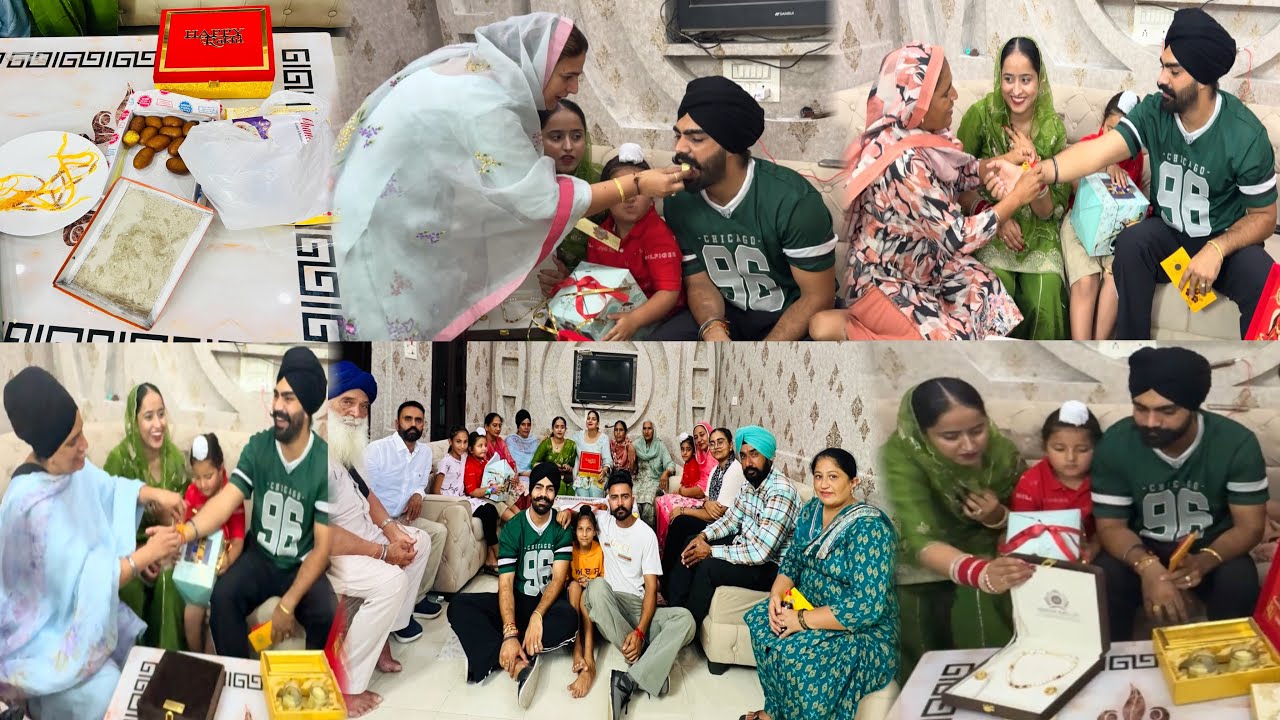 ਭੈਣਾਂ ਨੇ ਬੰਨੀ ਅੱਜ ਭਰਾ ਦੇ ਰੱਖੜੀ ਤੇ ਨਵੀ ਵਿਆਹੀ ਭਰਜਾਈ ਨੂੰ ਦਿੱਤਾ Surprise || Raksha bandhan vlog