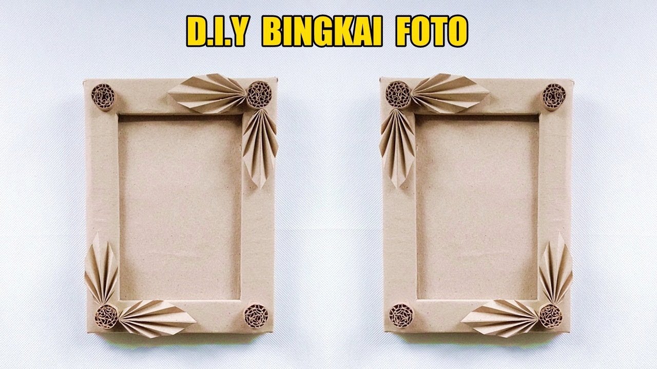 Mudah‼️ Cara Membuat Bingkai Foto dari Kertas Nasi & Kardus