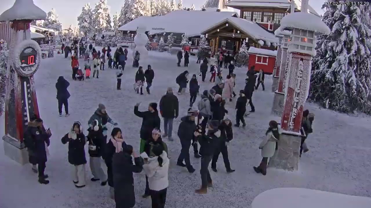 Finland - Santa Claus Village Timelapse 7.2.2026