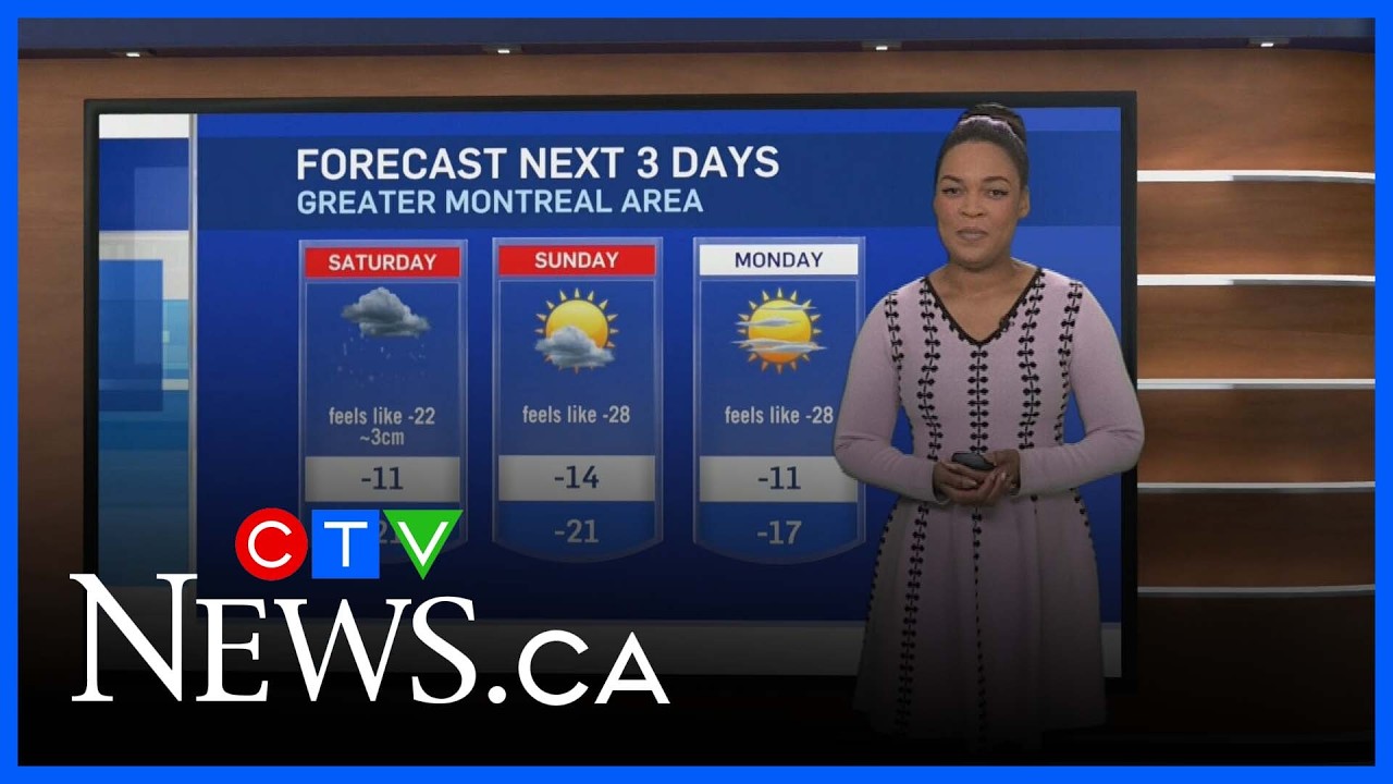 Snow on the way to Montreal for Super Bowl weekend