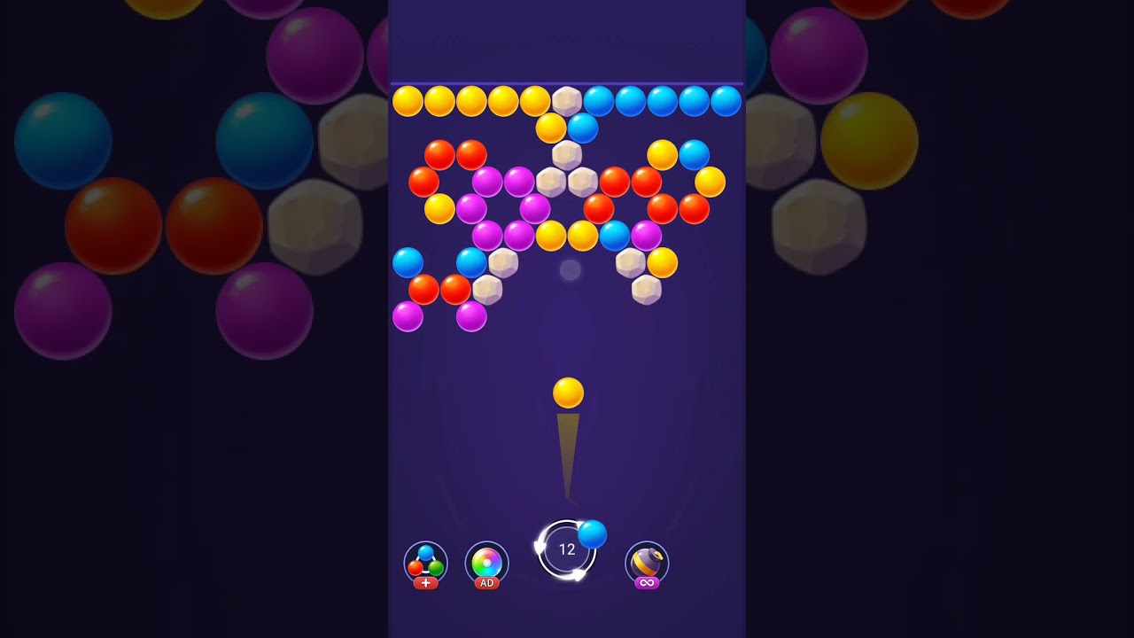 playing bubble bush rush game on my phone look how cool it is #bubbleshooter #kidsgaming #saygames