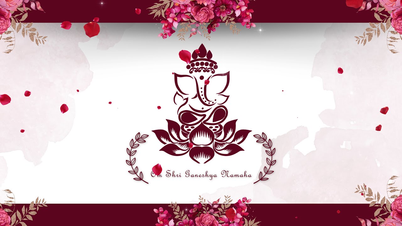 Green Screen Wedding Invitation | Free Download| Free Background Download | KM Creative Works