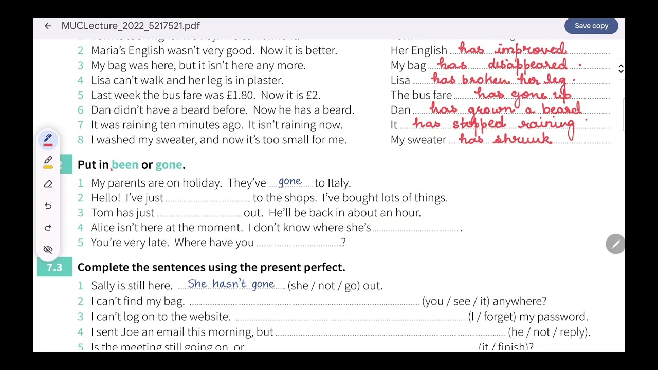 Present Perfect Tense | English Grammar in Use #english #learning #mechvate #englishgrammar