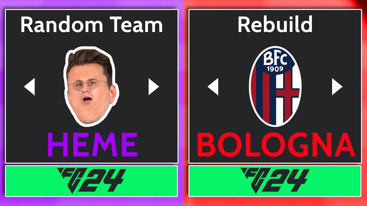 REBUILD BOLOGNA e SFIDA ad @HemeraldGaming con SQUADRE RANDOM su FC 24