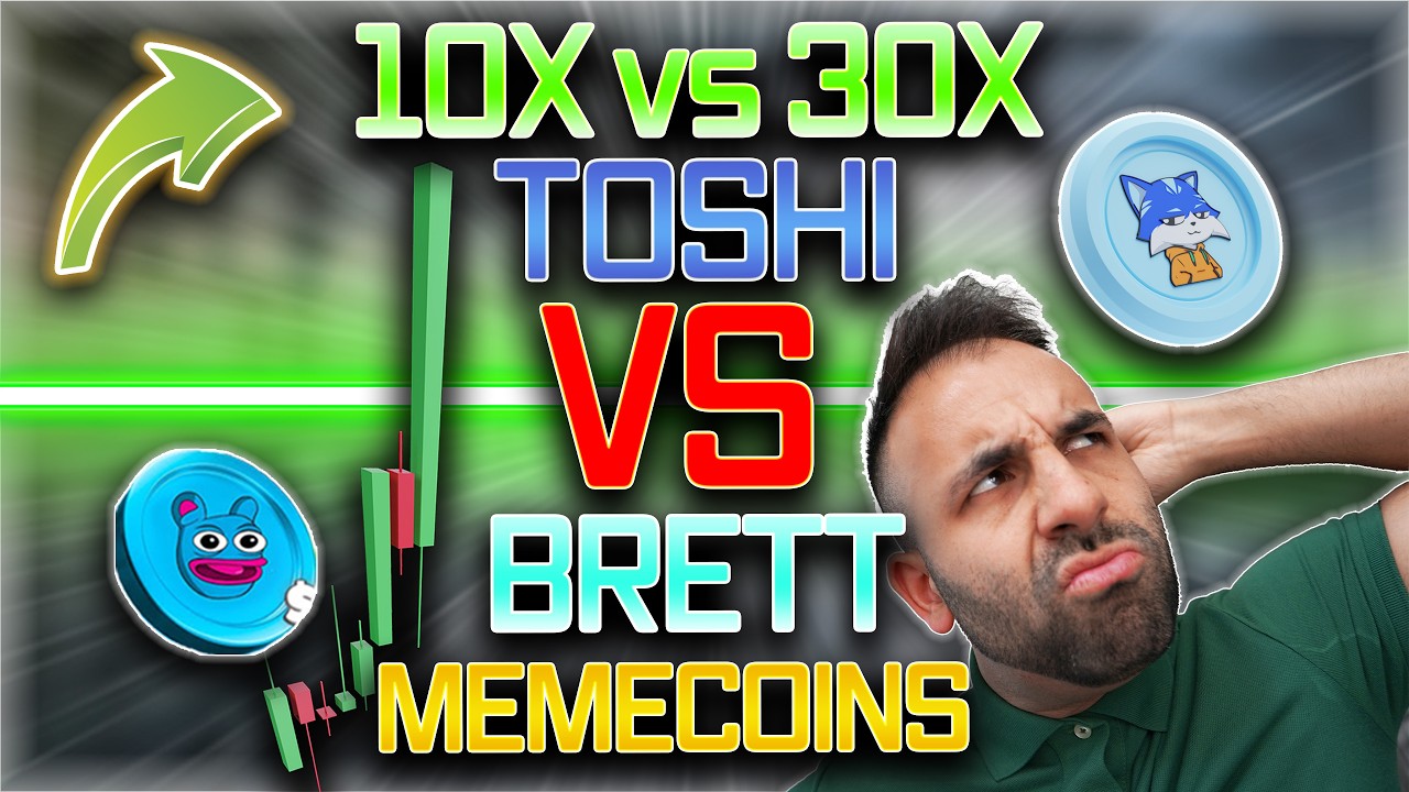 BRETT VS TOSHI? WHICH 30X COIN MAKES PROFIT FAST WHEN MEMECOINS COMEBACK MASSIVE? NEXT BULL RUN