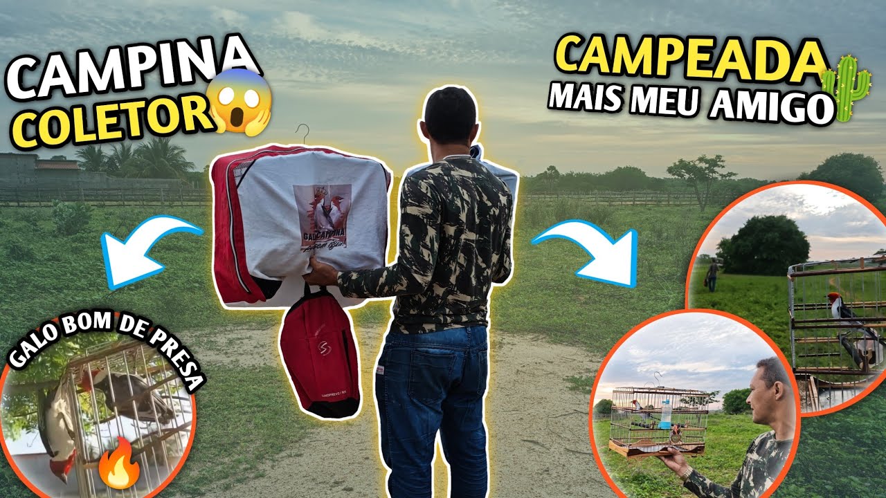🌵 FUI CAMPEAR COM MEU AMIGO NO TERRITÓRIO DOS GALO DE CAMPINA! (Campina coletou um 🔥) 