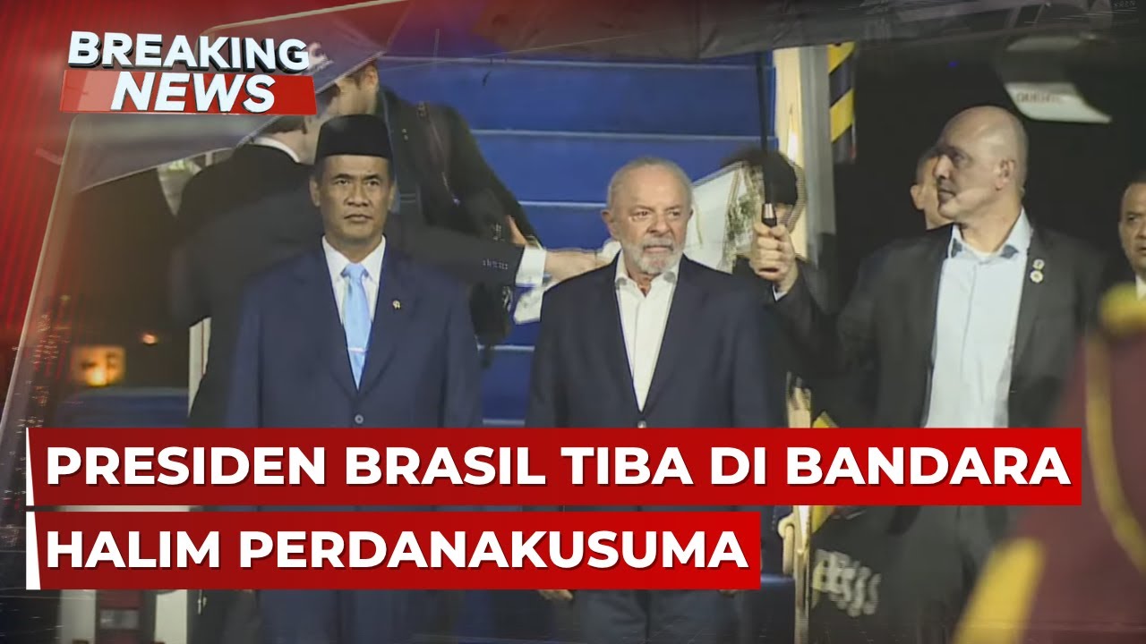 BREAKING NEWS - Presiden Brasil Luiz Inácio Lula da Silva Tiba di Bandara Halim Perdanakusuma