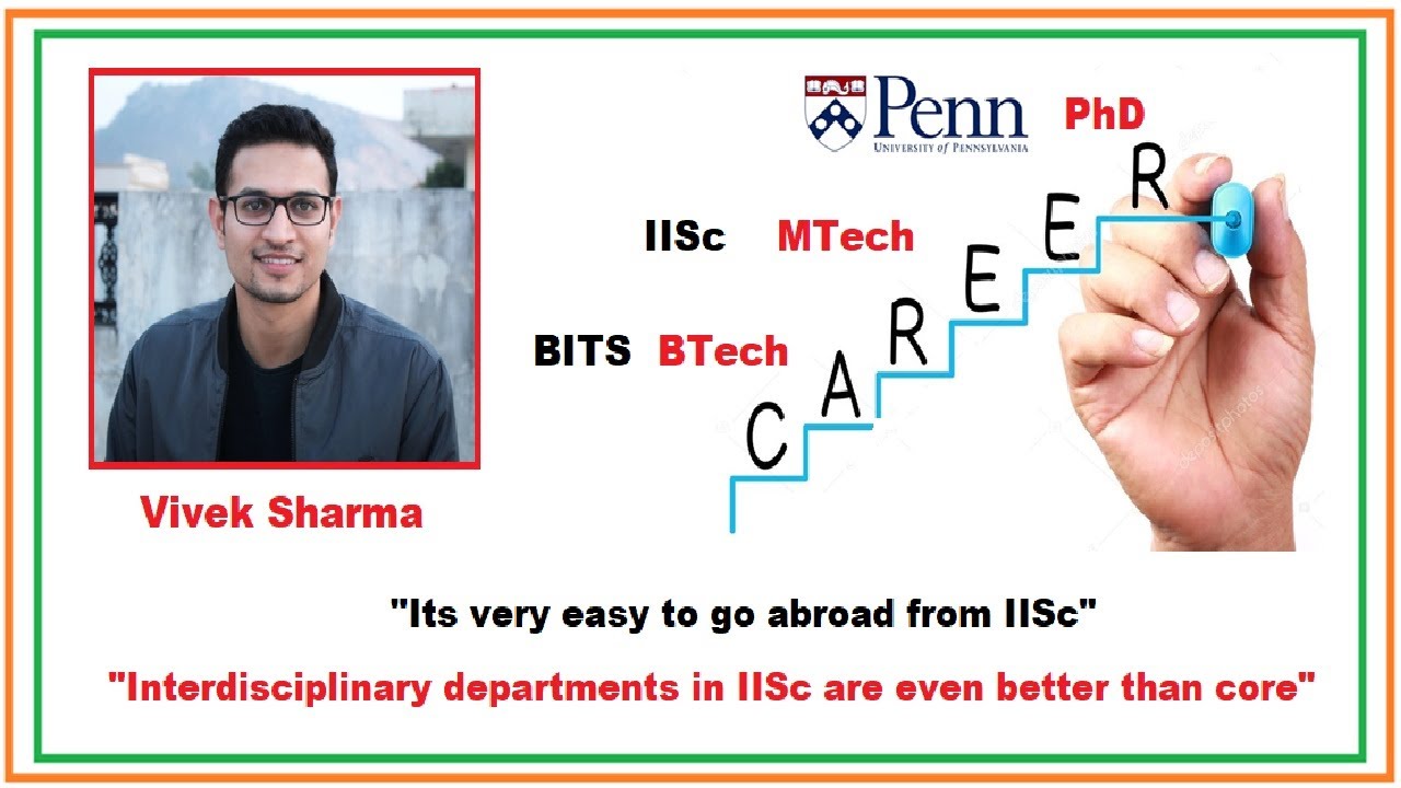 M.Tech from IISc to PhD from University of Pennsylvania, USA | Inspirational  | Vivek Sharma
