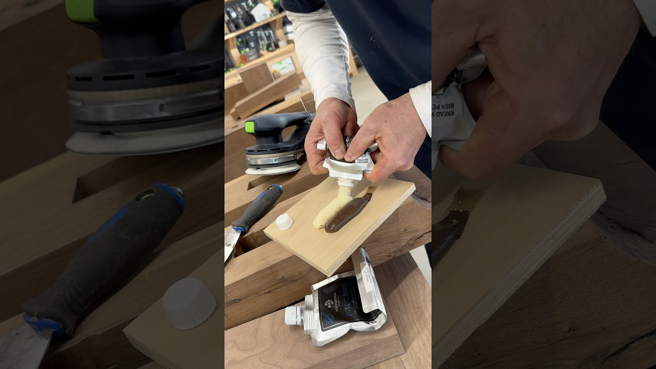 Filling holes & cracks with filler and sanding down with the Festool ETSC 2 125 cordless sander