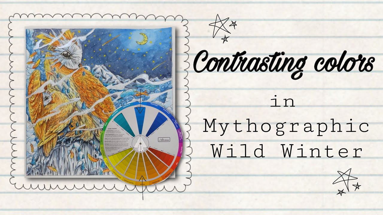 Adult Coloring | Contrasting Colors in Mythographic Wild Winter