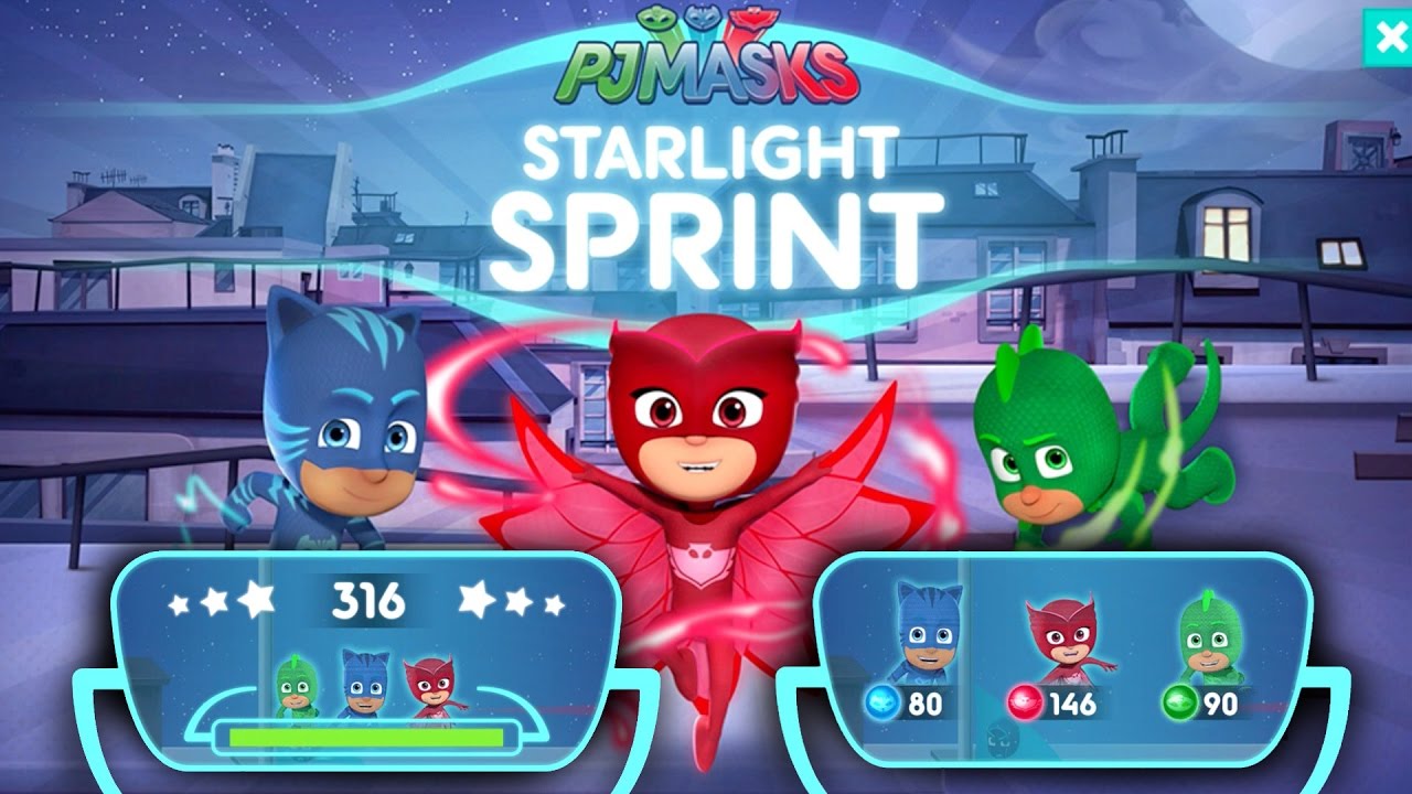 PJ Masks Starlight Sprint NEW iPad High Score Challenge