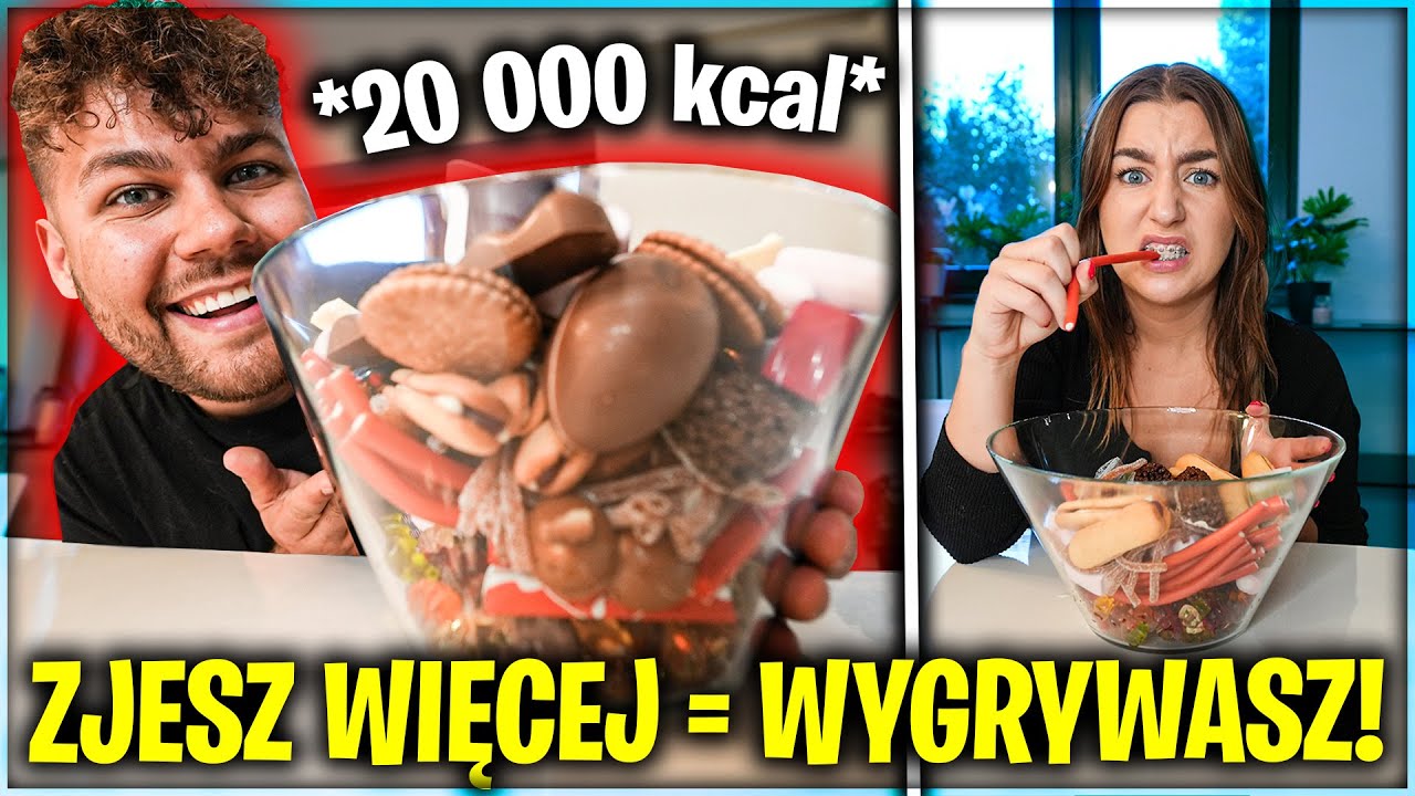 KTO SZYBCIEJ ZJE OGROMNĄ MISKĘ SŁODYCZY Z DZIECIŃSTWA WYGRYWA!