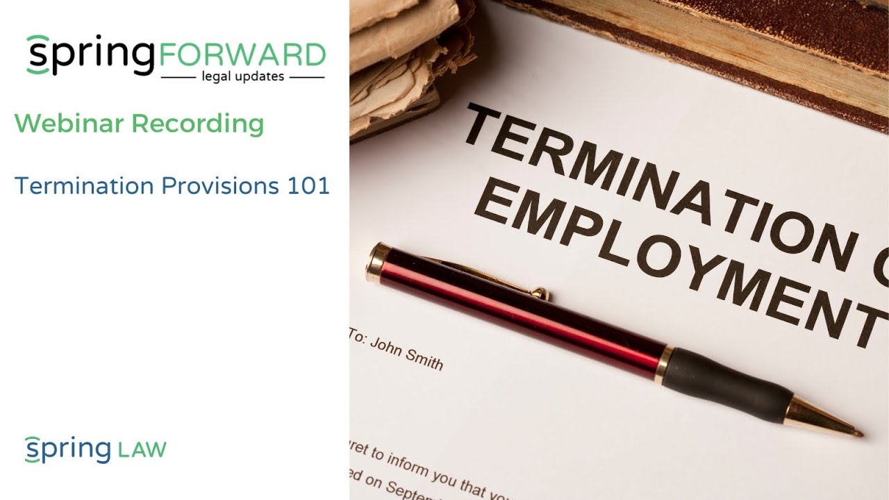 Termination Provisions 101