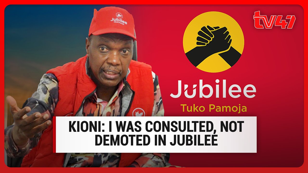 I was not demoted in Jubilee, I was consulted much earlier on the changes within the party