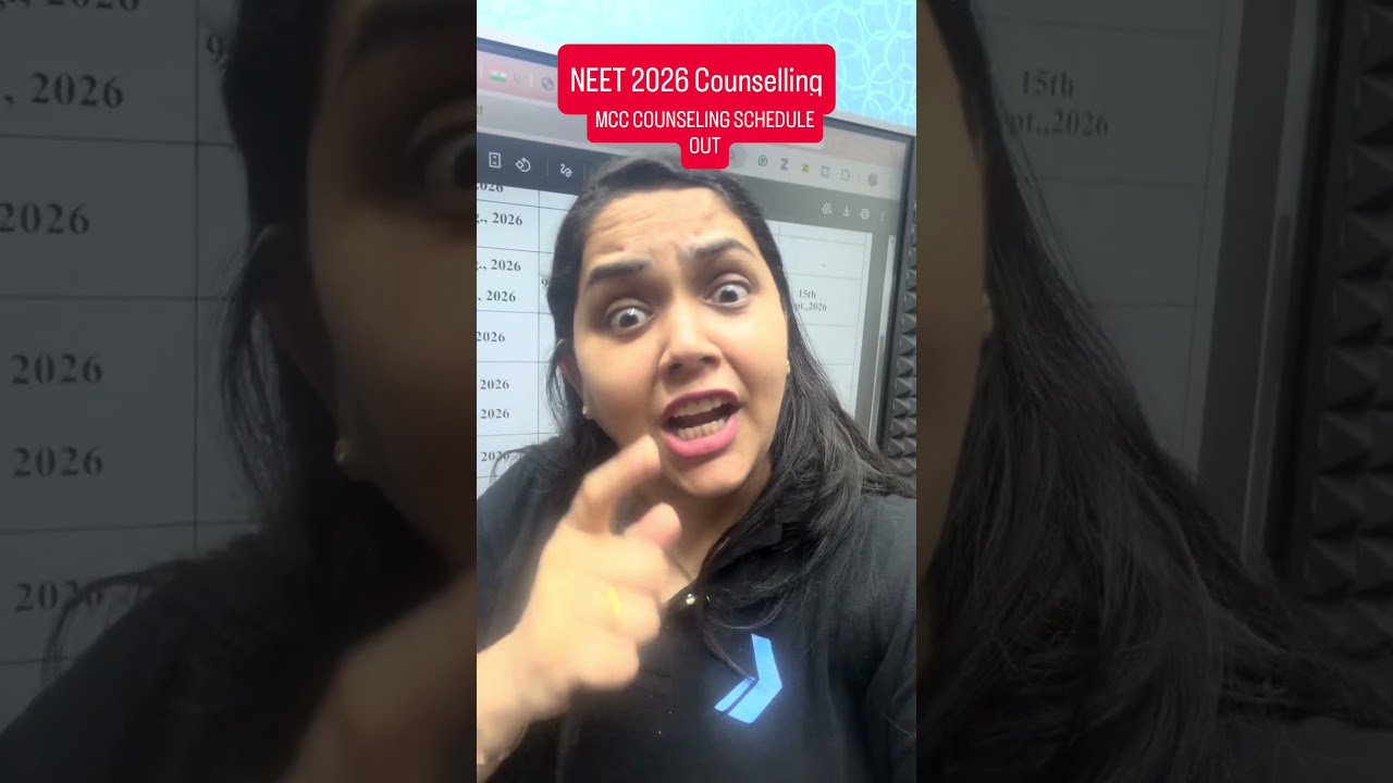 NEET 2026 Counselling | MCC Schedule OUT !