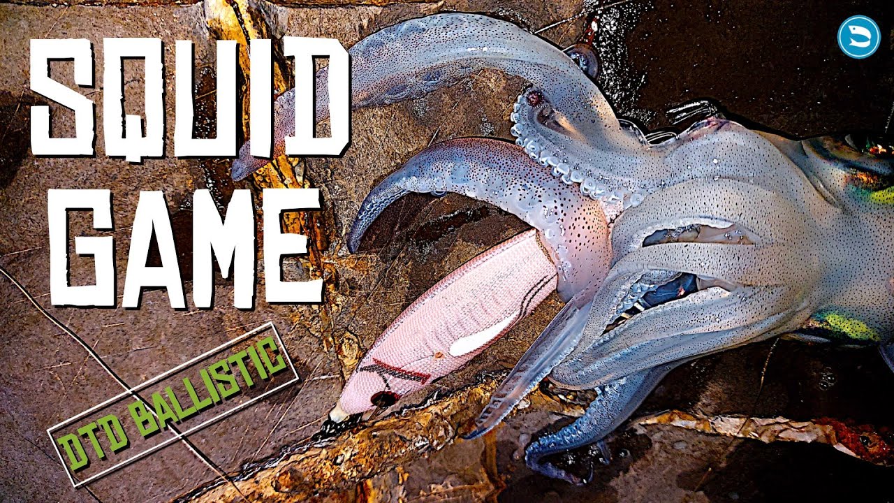 4 Catture a EGING da RIVA (DTD BALLISTIC Egi & REAL FISH)