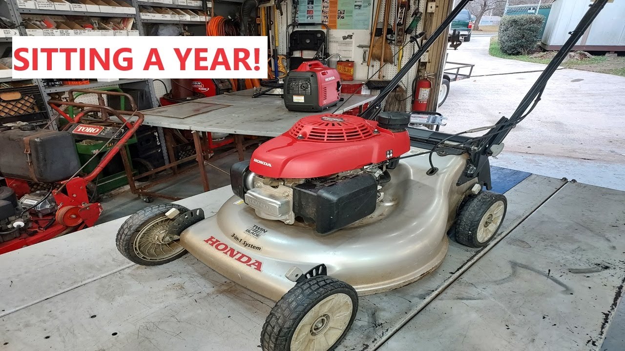 Honda Push Mower Sitting a Year! Won't Start!