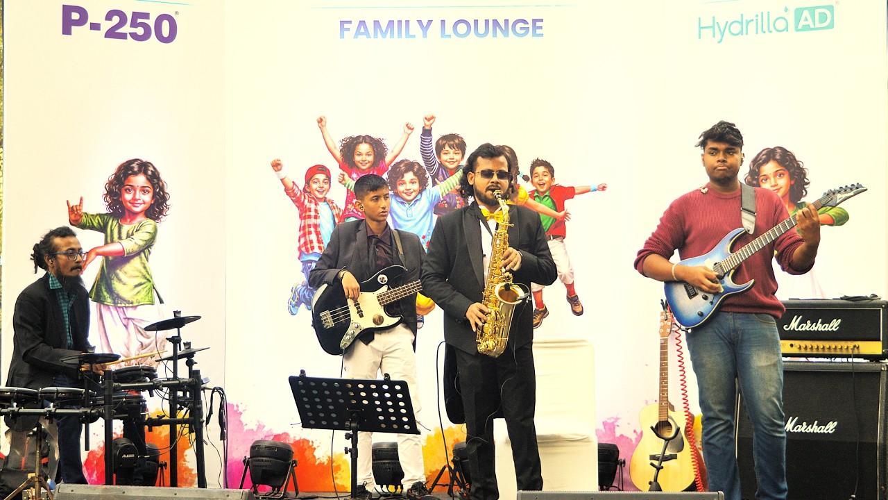Sax 🎷 Bass Guitar 🎸 Drums 🥁 | Music Band | Jonathan Arnab Aditya Soumya | Curate Event | STS Artists