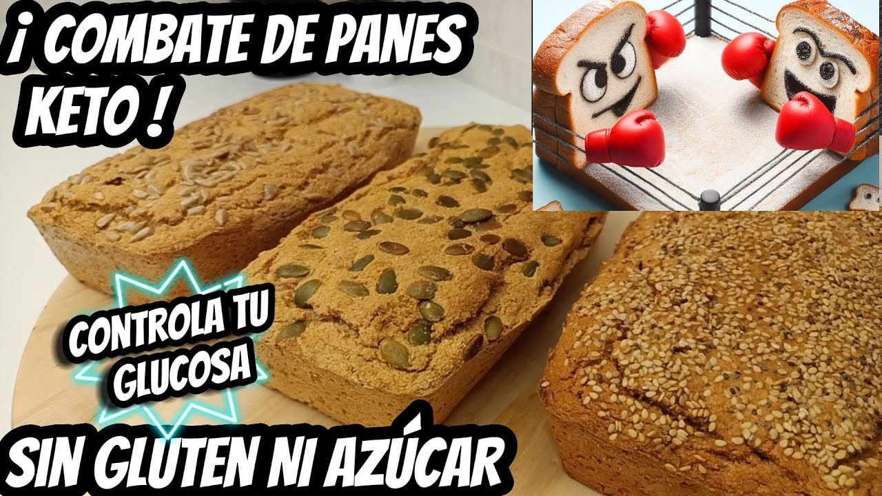 🥊🍞💥¡ Combate de #Keto #Panes #Cetogénicos! ¿Quién será el ganador? 🏆👊 Modera tu #glucosa #singluten