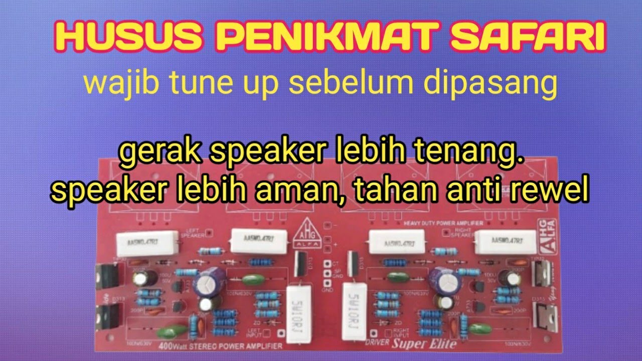 cara pasang power safari 400w yang benar