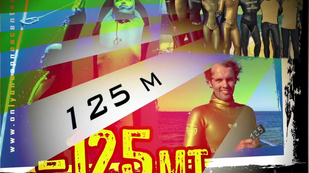 Alexey Molchanov World Record in freediving 125 meters CWT