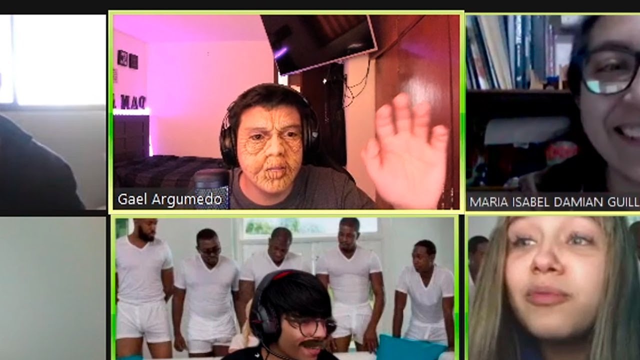 Mi abuelo entra a clases online por mi xD