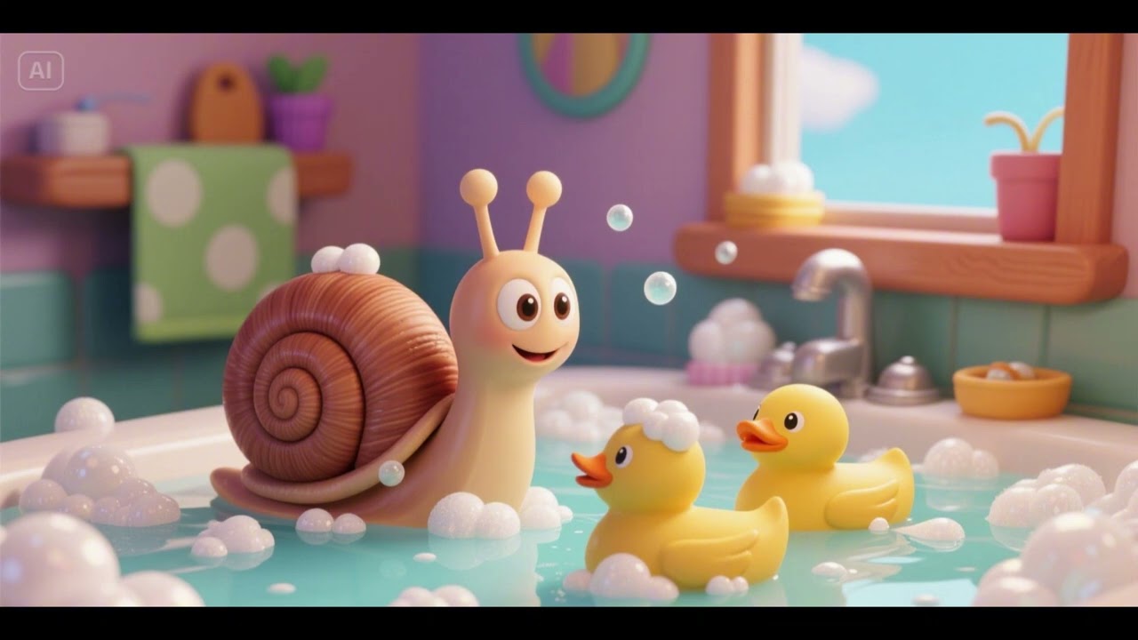 Snail and the Ducklings’ Bubble Bath | Gentle Wash Time Song for Kids | Nursery Rhymes