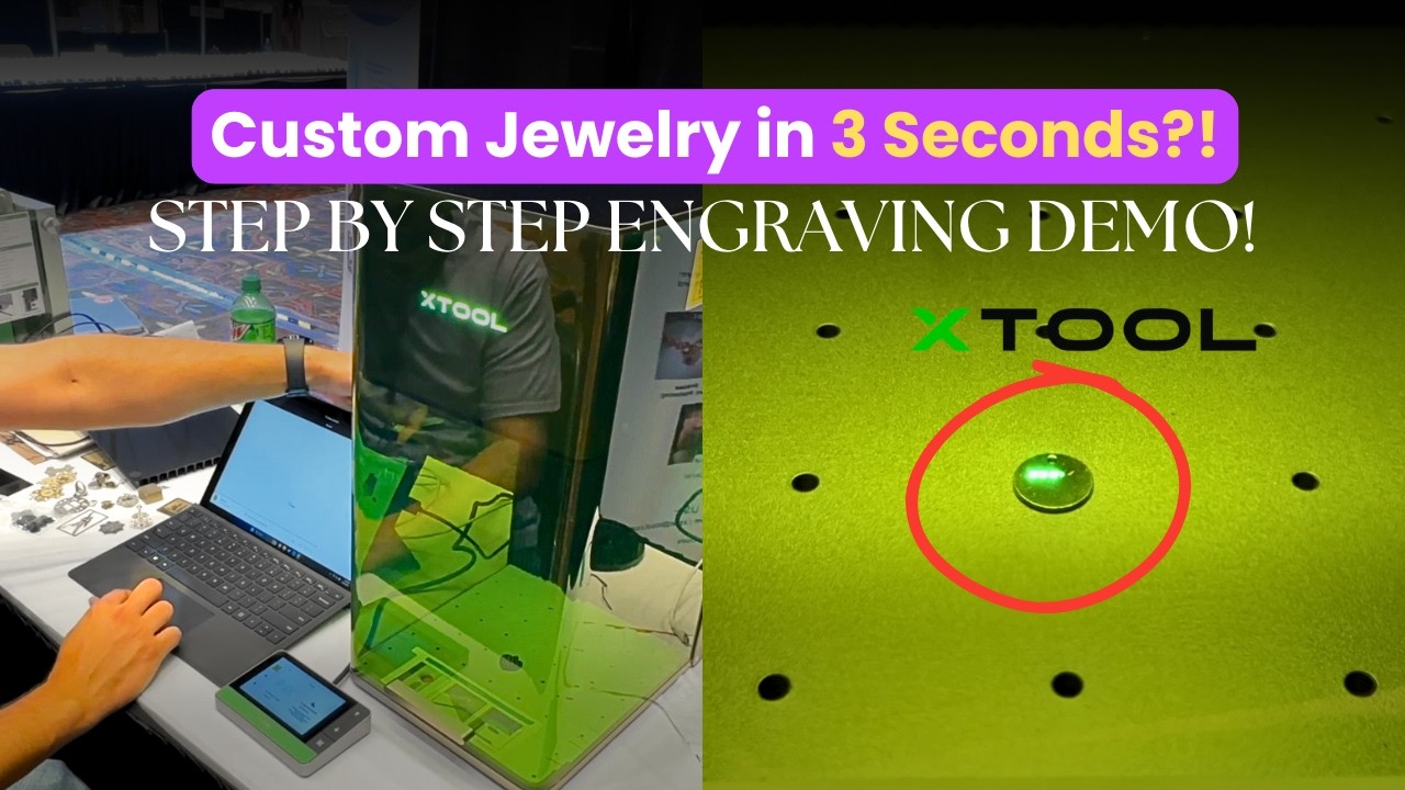 Laser Engraving Jewelry Like a Pro with XTool F1 Ultra | Live Demo 1 from PJX #engraving #xtool