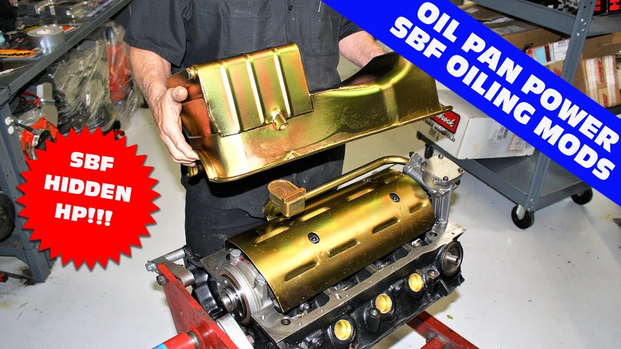 HORSEPOWER FROM AN OIL PAN? CHEAP AND STOCK SBF PANS VS MILODON OIL PAN UPGRADES. RESULTS-347 & 427