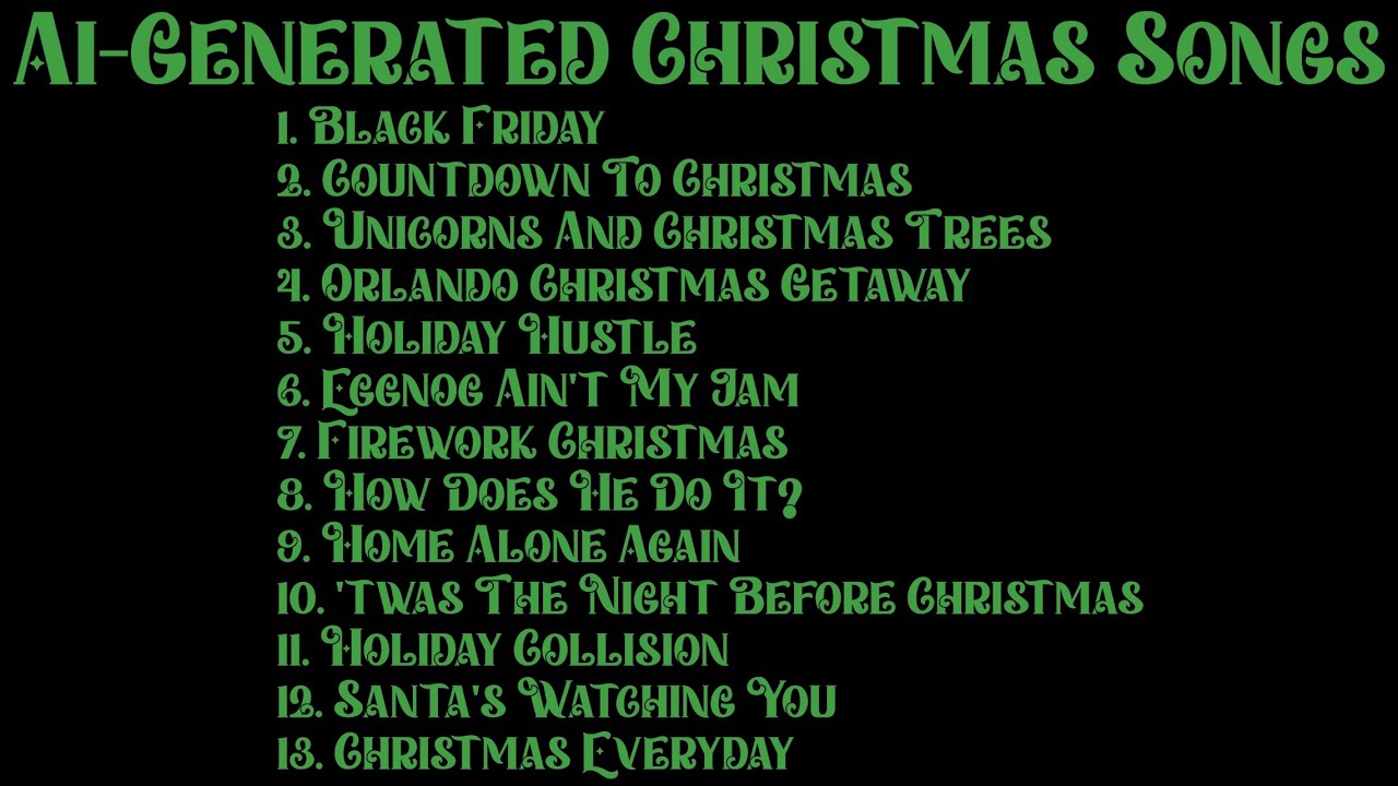 Ai-Generated Christmas Songs